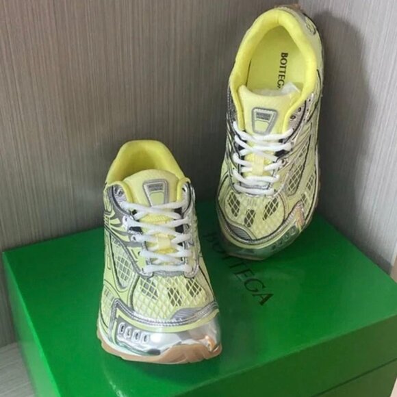 Bottega Veneta Orbit Trainers in Vibrant Yellow - Picture 1 of 4